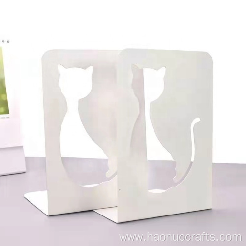 high-grade hollow-out cat cartoon metal reading book holder